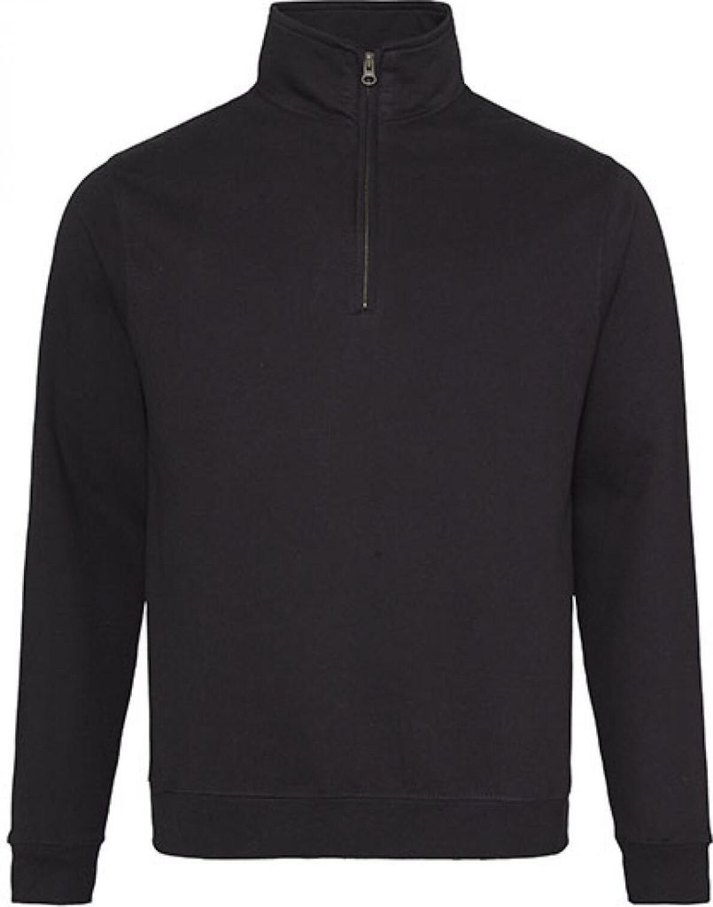 Just Hoods JH046 | Sophomore 1/4 Zip Sweat - Farbe: Jet Black - Größe: XXL