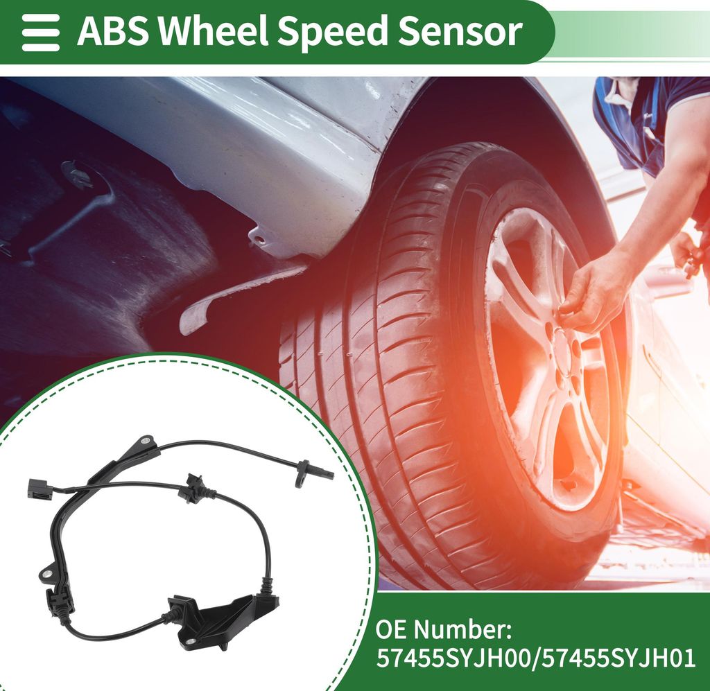 ABS Raddrehzahlsensor ABS Sensor Antiblockiersystem Sensor Nr.57455SYJH00 für Honda Elysion Rr7 2012-2015 Vorne Links