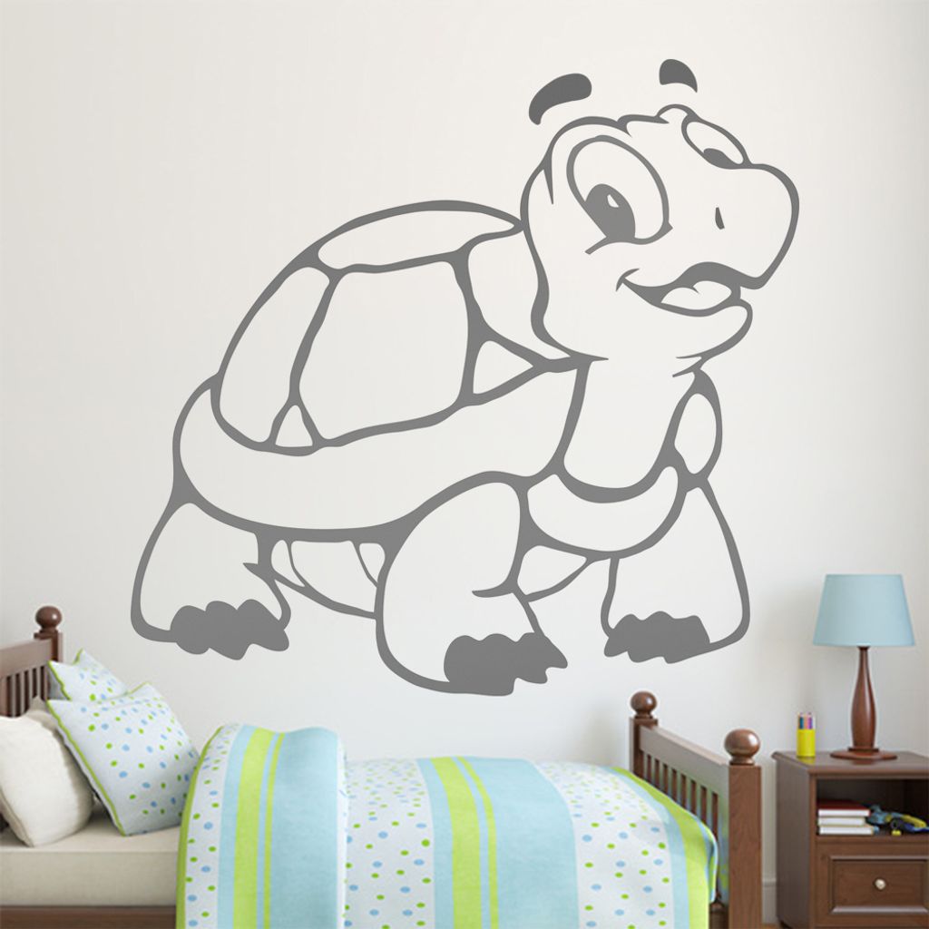 KIWISTAR Schildkröte - Reptil Turtle Panzer Meeresschildkröte Wandtattoo in 6 Größen - Wandaufkleber Wall Sticker - Dekoration, Küche, Wohnzim...
