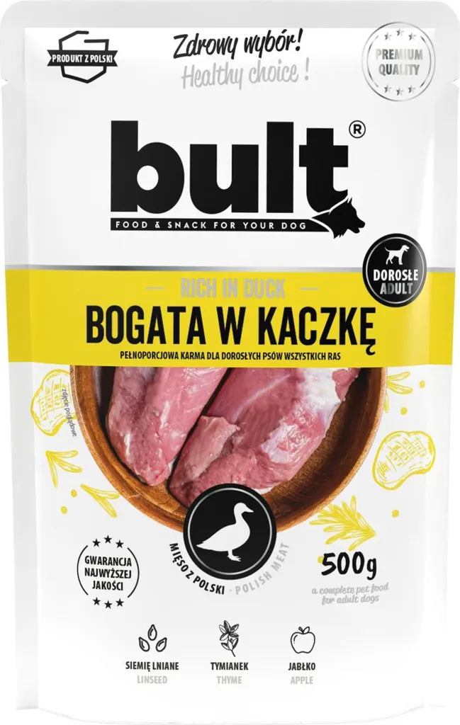 Pâtée Pour Chien Riche En Canard Bult - Alimentation Humide Saine 500 G