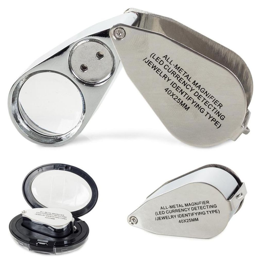 Verk 09109 Skladacia lupa 40x + LED UV Obrázok produktu 