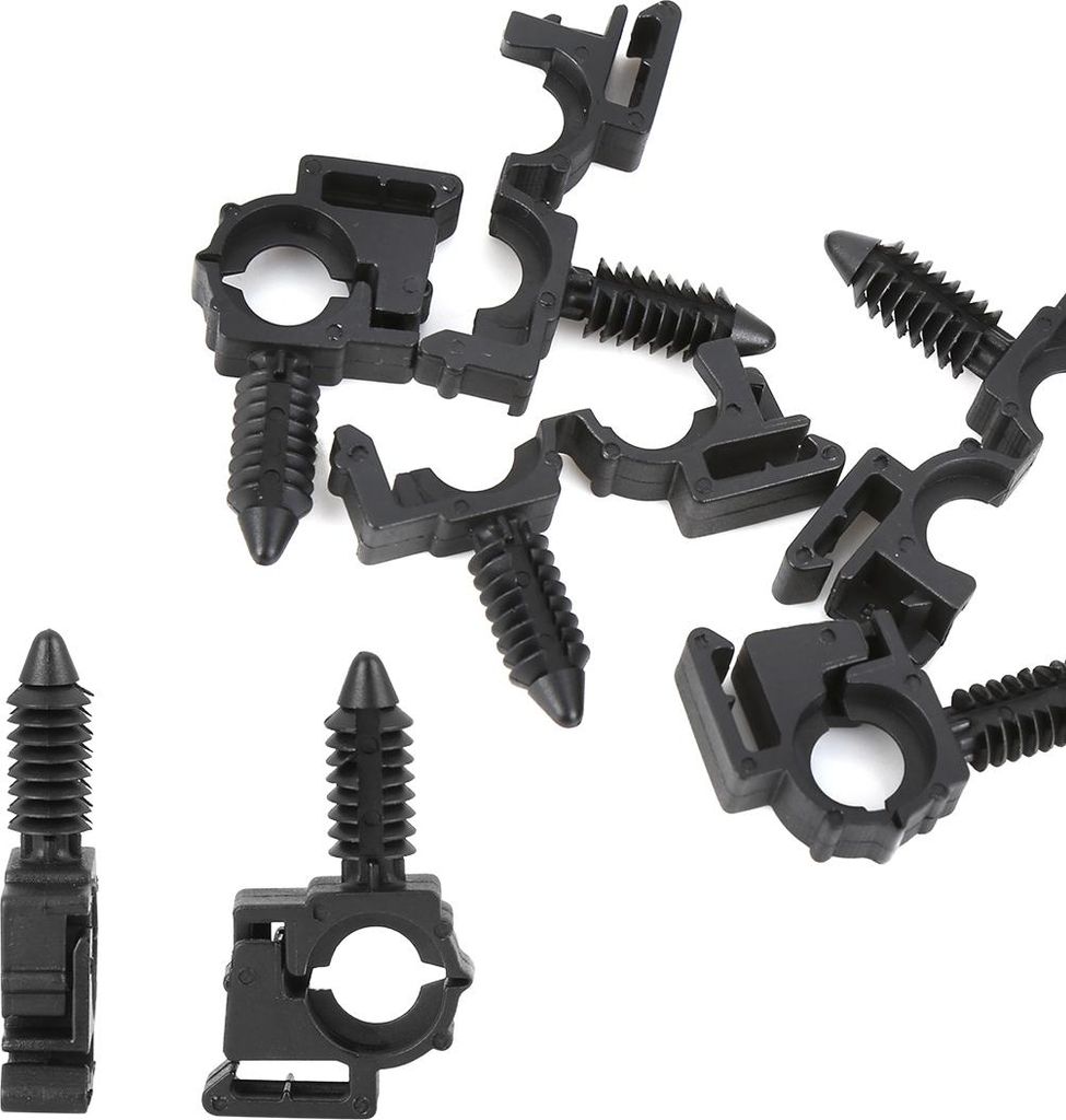 5Stk. Auto Kunststoff Kabelbaum Formen Halter Clip 40,6mm schwarz