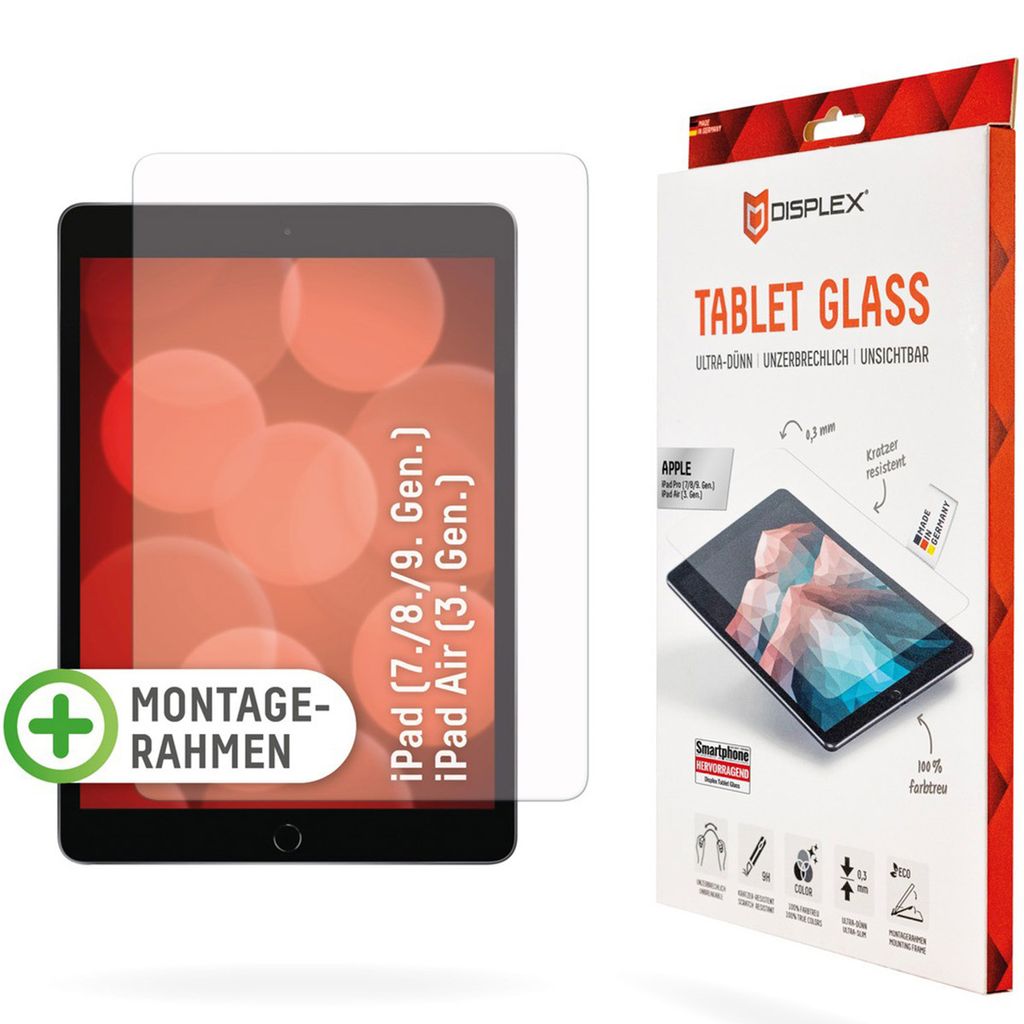 Displex Tablet Glass (9H) per Apple iPad (7./8./9. Immagine del prodotto 