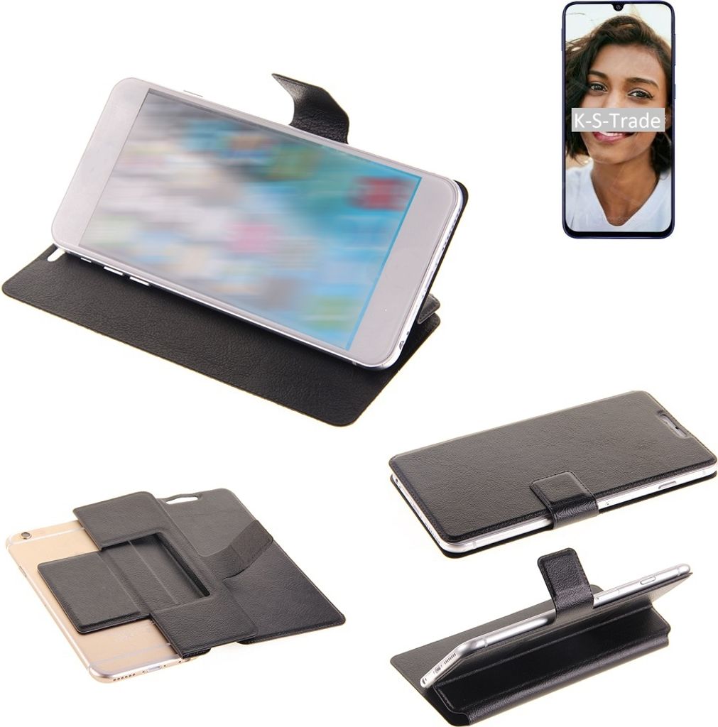 K-S-Trade Schutzhülle kompatibel mit Samsung Galaxy M21 Schutzhülle Flip Cover Klapphülle Wallet Case Slim Handyhülle bookstyle schwarz