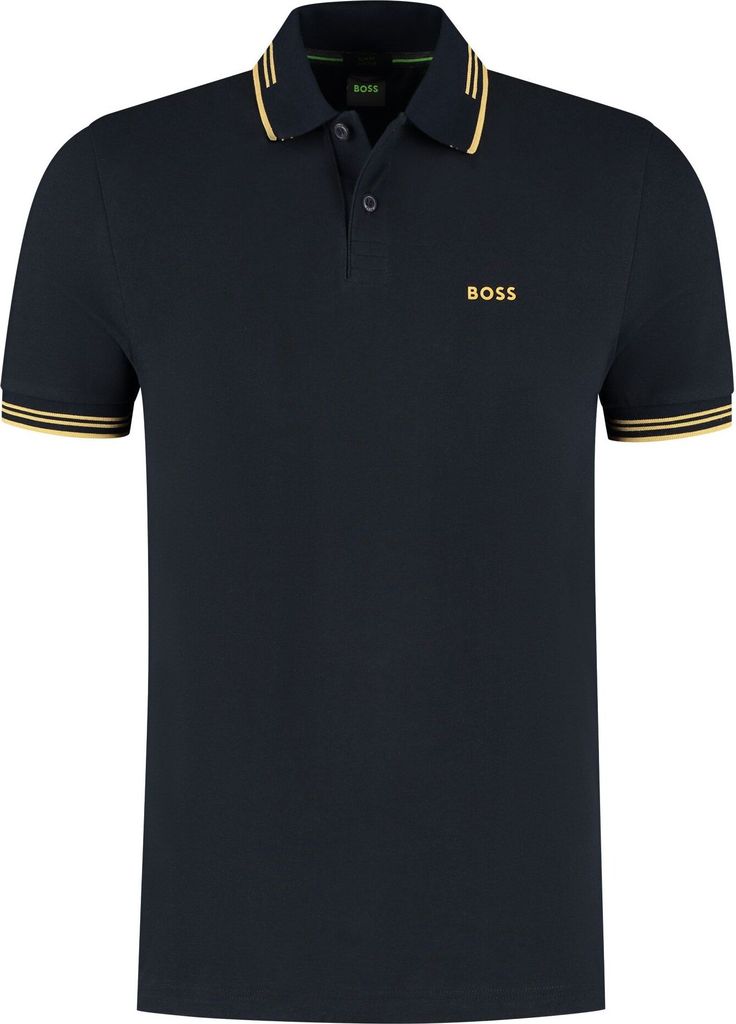 Boss Green Polo Paul dunkelblau Slim Fit
