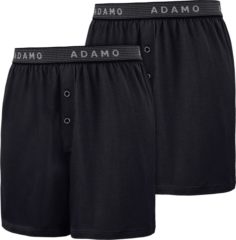 Adamo 2er-Pack Boxershorts Übergröße schwarz Produktbild 