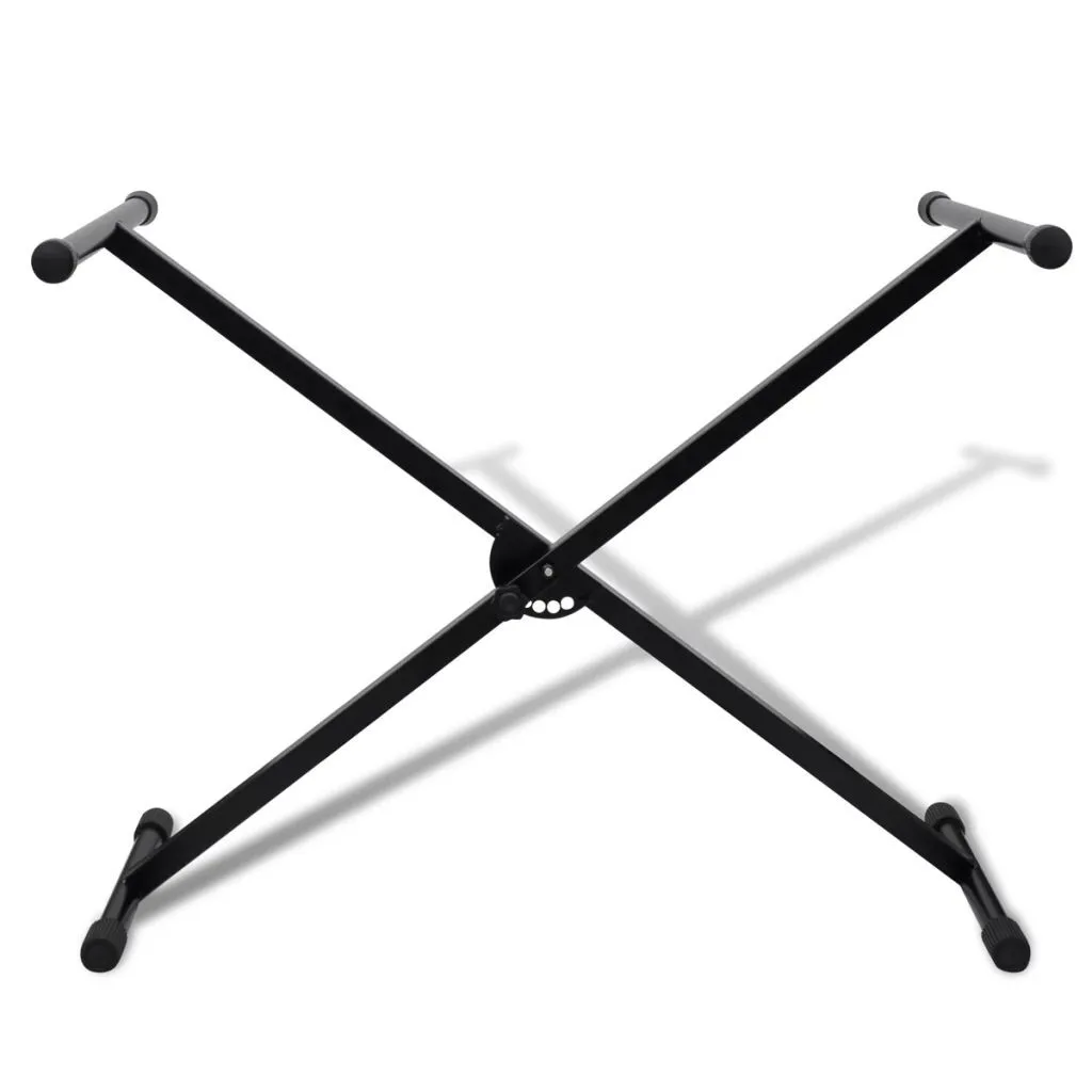 Support de clavier en X réglable vidaXL avec entretoise de renfort - 2