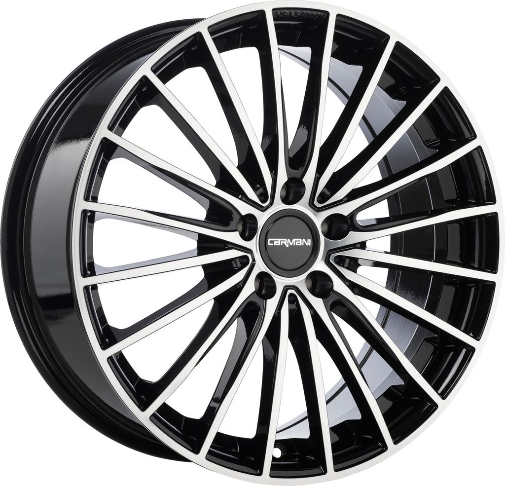 Carmani Felge 24 Karl 8 Zollx18 Zoll ET35 5x120 black polish CA240818K535BP kompatibel mit BMW 1er Reihe 2er Reihe 3er Reihe 4er Reihe 5er Reihe X1...