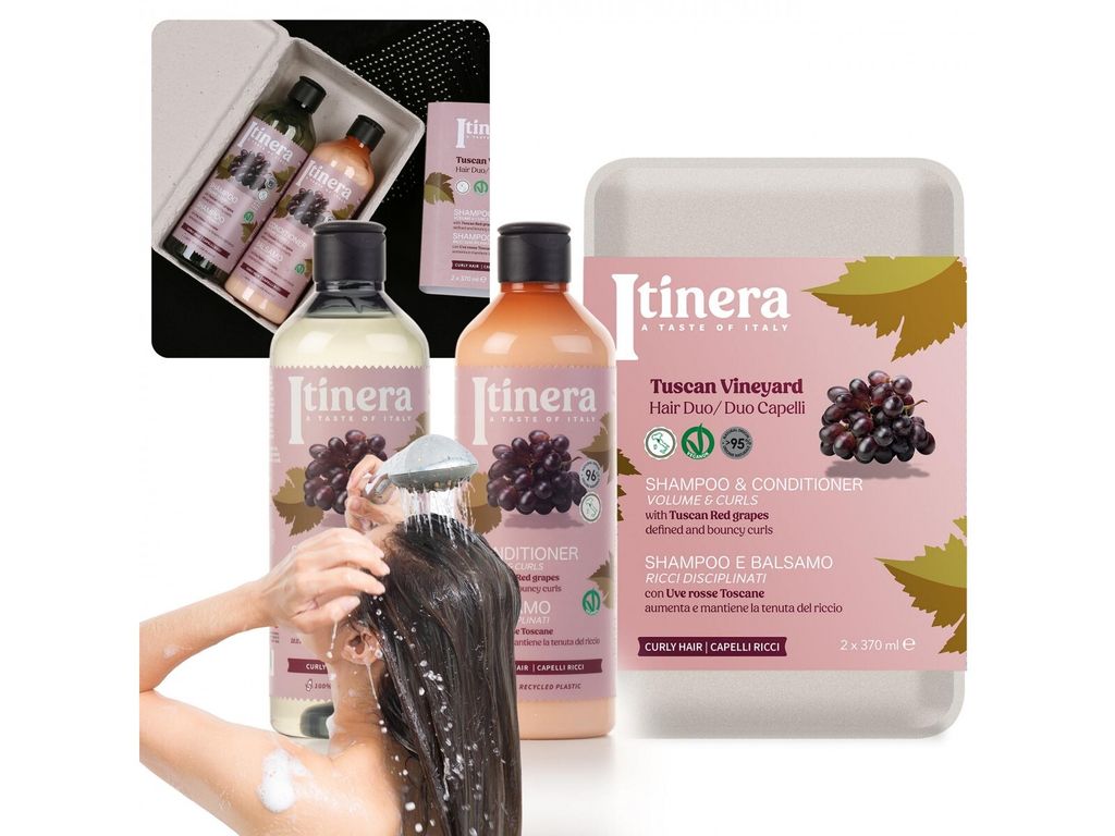 ITINERA Kosmetická sada: šampon + kondicionér pro kudrnaté Obrázek produktu 