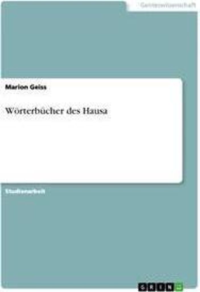 Wörterbücher des Hausa