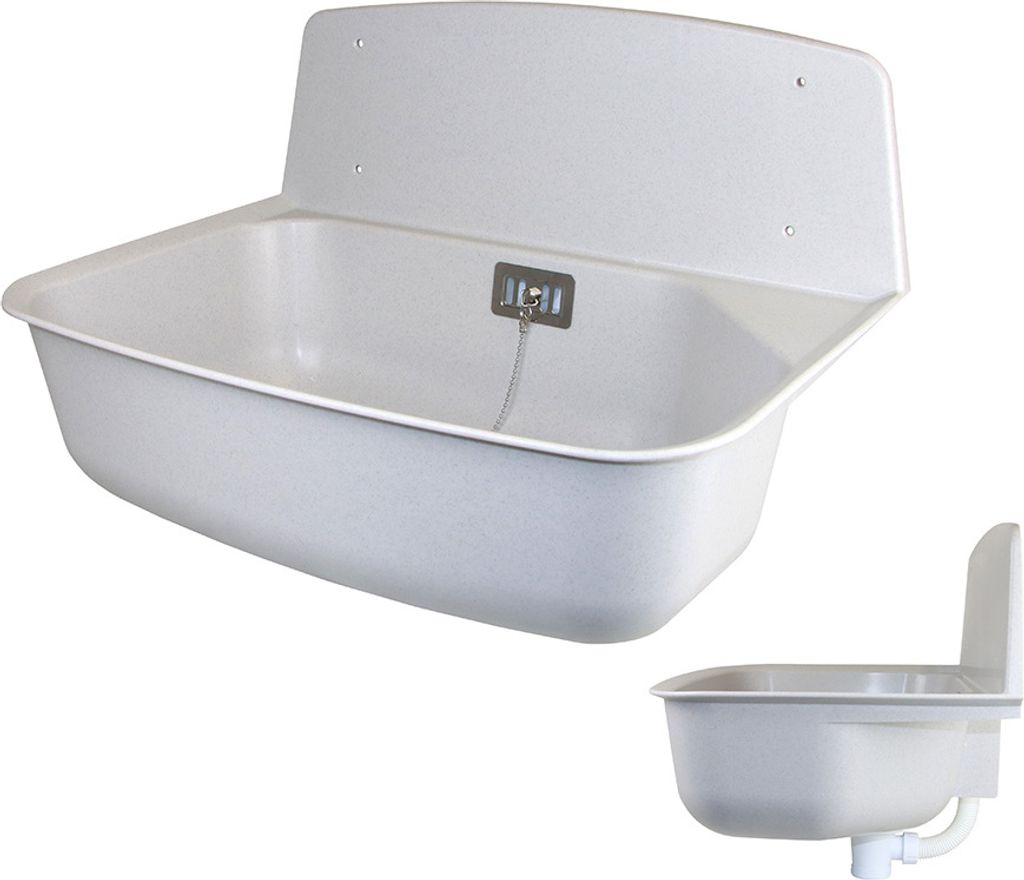 Kunststoff-Universal-Ausgussbecken "Basic" granitfarben Produktbild 