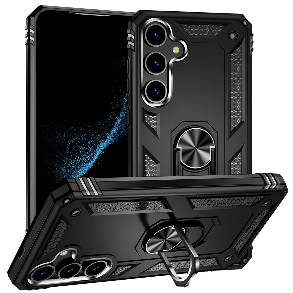 Custodia Samsung S24 Robusta: Protezione Militare e Anello Supporto