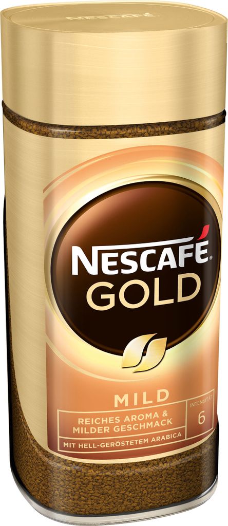 Nescafé Gold Mild, löslicher Bohnenkaffee, Kaffee, Produktbild 2