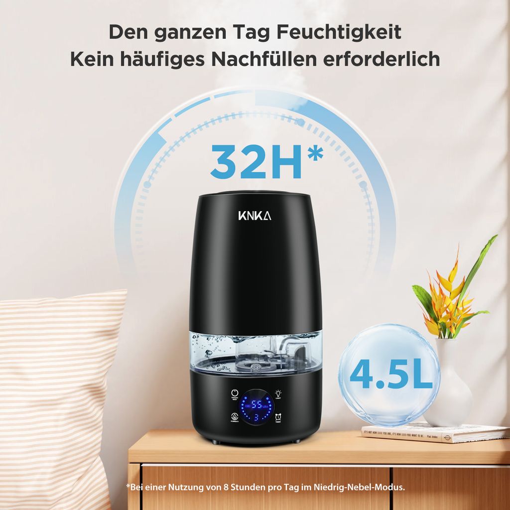 7MAGIC Luftbefeuchter Schlafzimmer, 4,5L Diffuser Produktbild 5