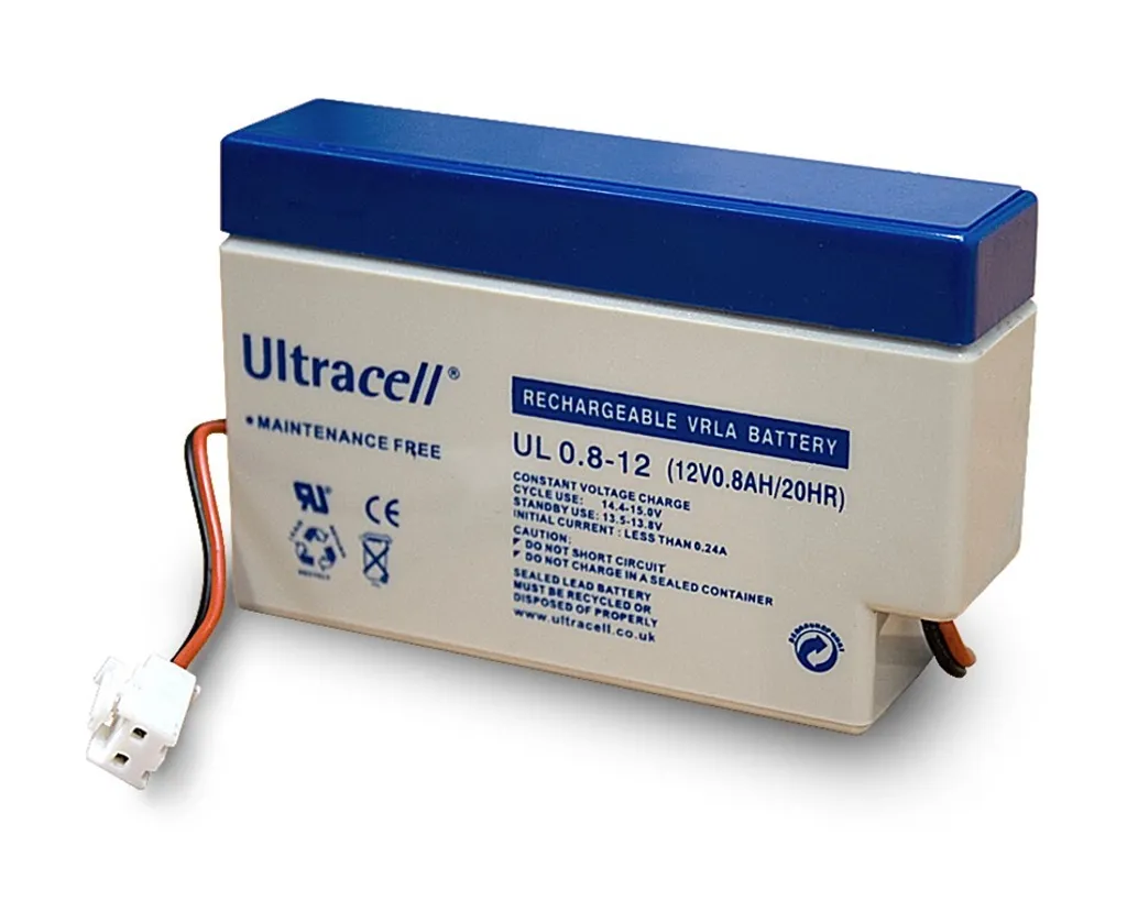 Batterie Plomb Ultracell UL0.8-12 12V 0.8Ah avec Connecteur JST 78297