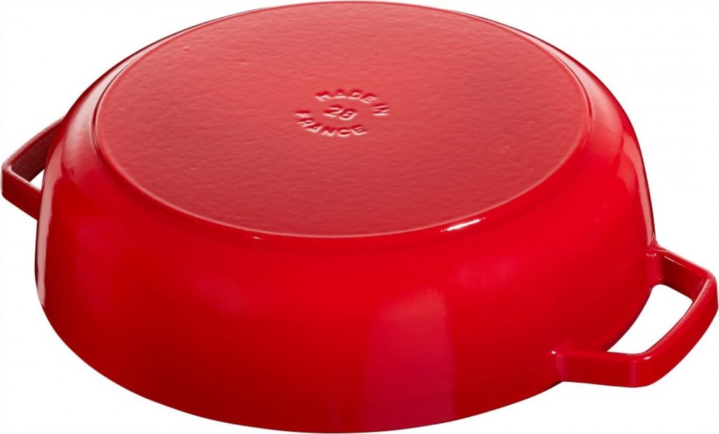 Staub Guss Bräter, rund Kirschrot 28 cm Produktbild 2