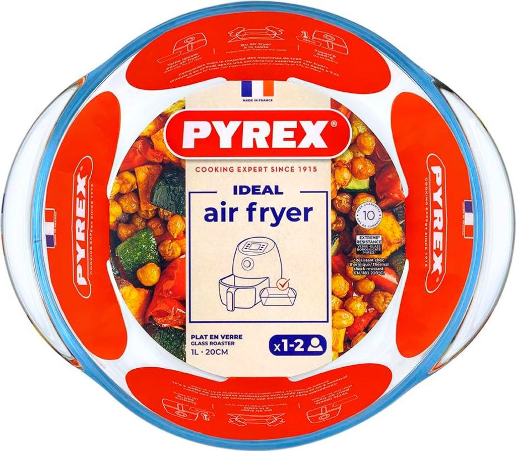 Air fryer dish - PYREX - 1450140 - Round - Borosilicate Immagine del prodotto 
