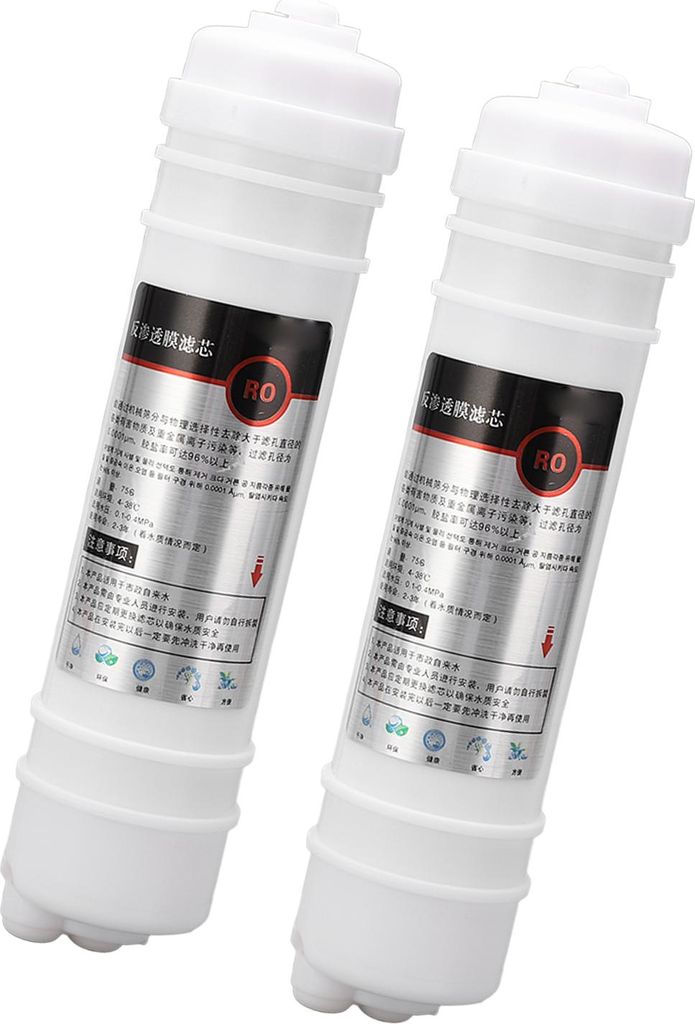 2 Stück Wasserfilterelemente als Ersatz für RO-Membranen im koreanischen Stil mit Schnellanschluss, 10 Zoll, 75 g