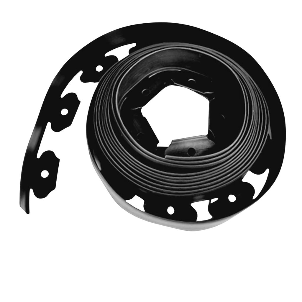 Beeteinfassung - 20 m - Rasenkante aus Kunststoff - Flexible Beetabgrenzung - Gartenumrandung - 5 cm hoch - Schwarz