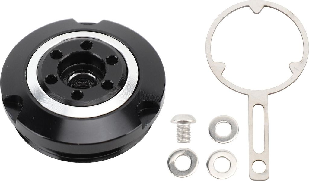 Motorradmotor Ölfüllkappe Aluminiumlegierung Tankdeckel Deckkappen für HP2 Enduro R1200GS R 1200 GS LC R1200R Schwarz Silber