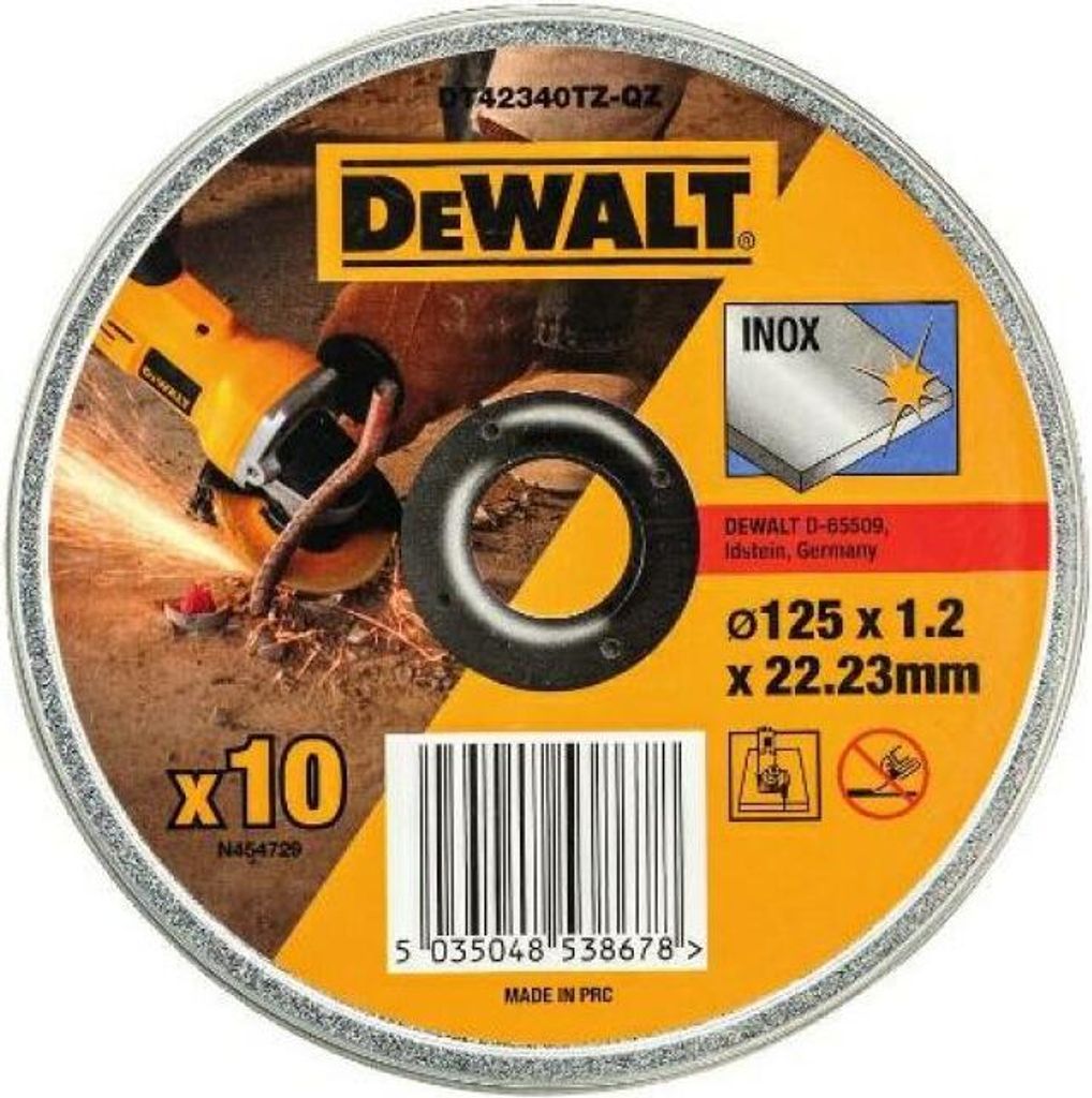 DeWALT DT42340TZ-QZ, Tarcza tnąca, Środek płaski, Stal Zdjęcie produktu 