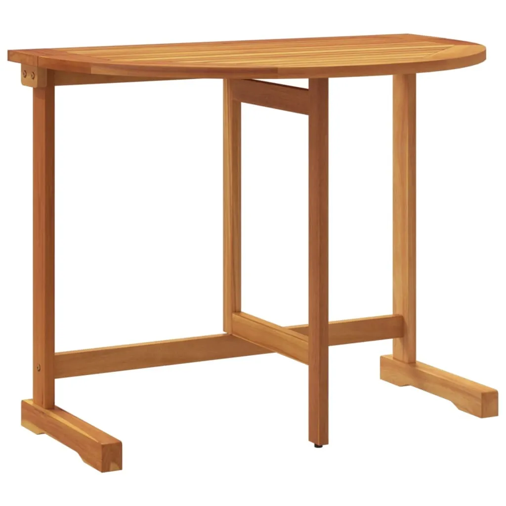 Tavolo Pieghevole 90x60x72 cm SYFAX - Arredo Balcone in Acacia Massiccia