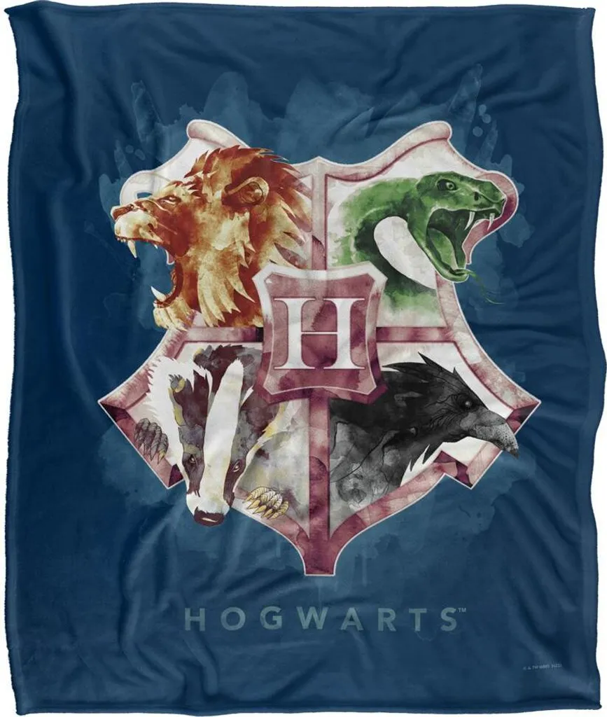 Couverture Harry Potter Hogwarts Éclaboussures d'encre TV18490 Coloré