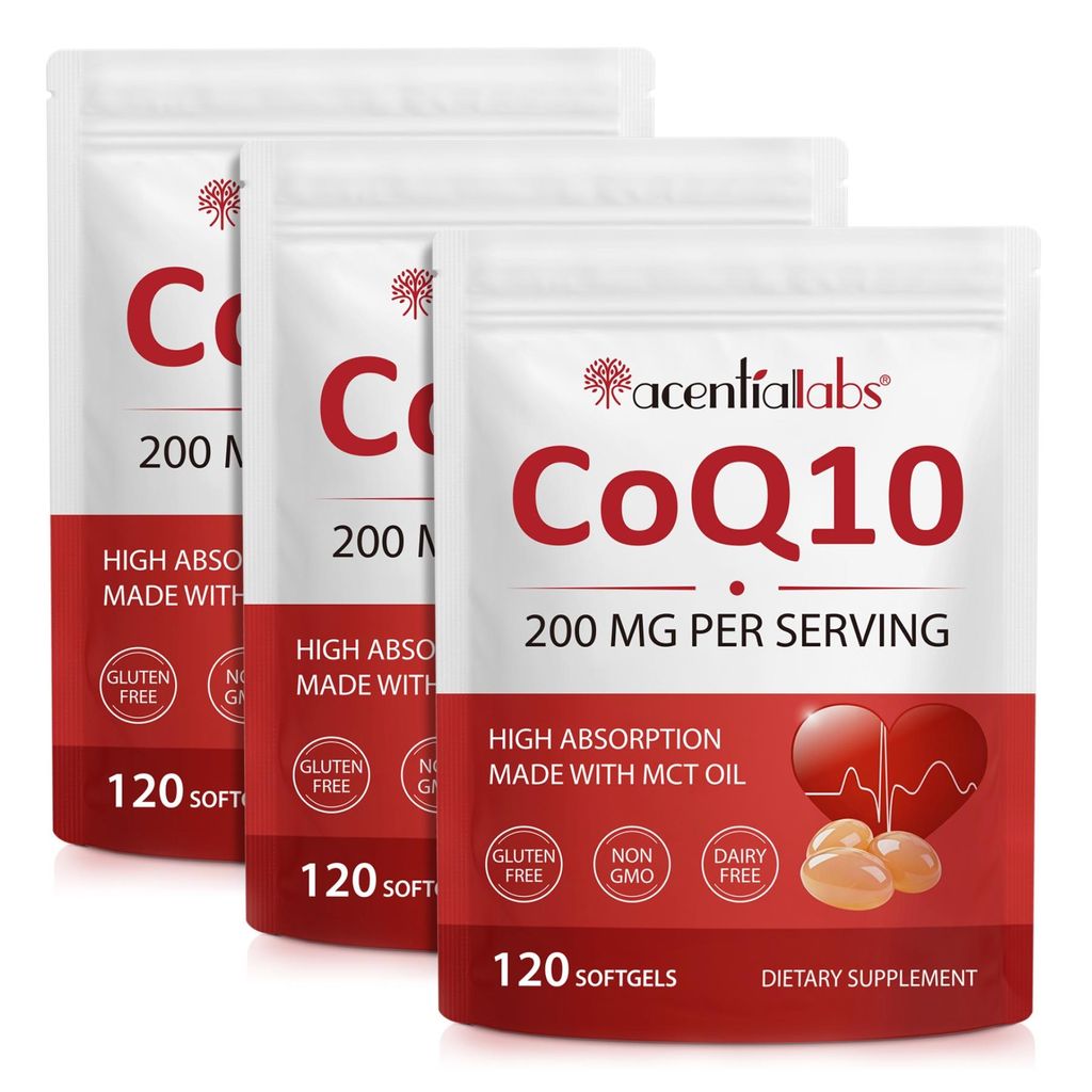 Coenzima Q10 CoQ10 con olio MCT, 200 mg per capsula, Immagine del prodotto 