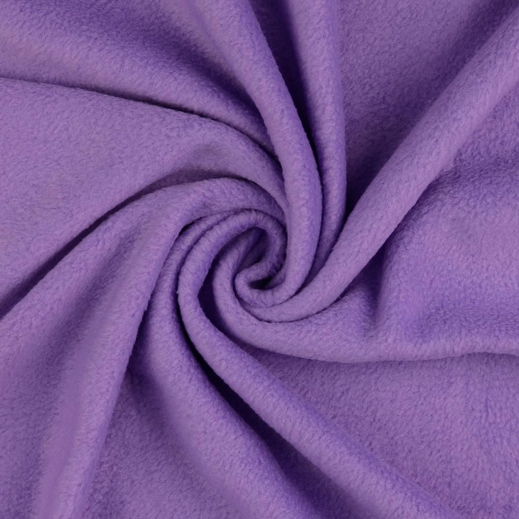 Polarfleece Antipilling ARTHUR Flieder uni, ca. 261 g/m², ca. 0,5 m lang, ca. 1,53 m breit, Stoffe Meterware, 100 % Polyester