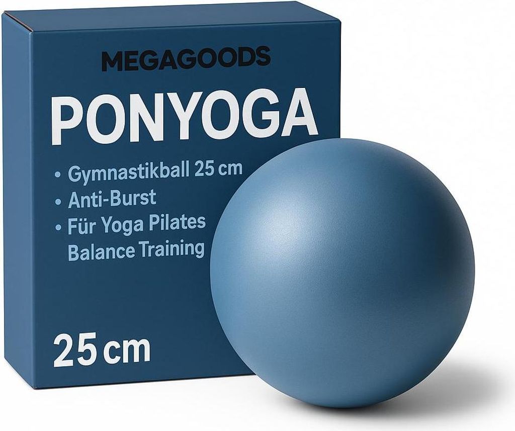 Gymnastikball 25 cm Anti-Burst für Yoga Pilates Balance Training DE.