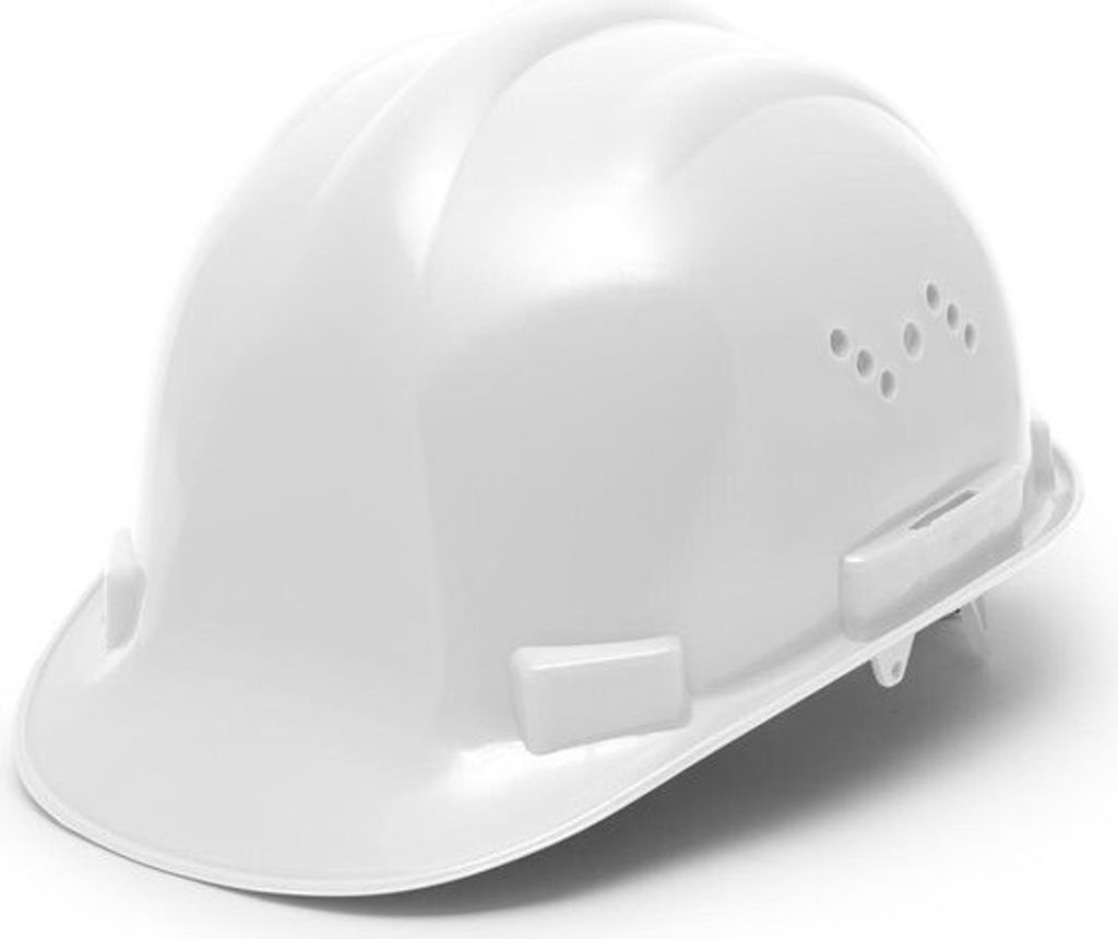Bauhelm - Weiß - Schutzhelm für Erwachsene - 52 bis 62 CM
