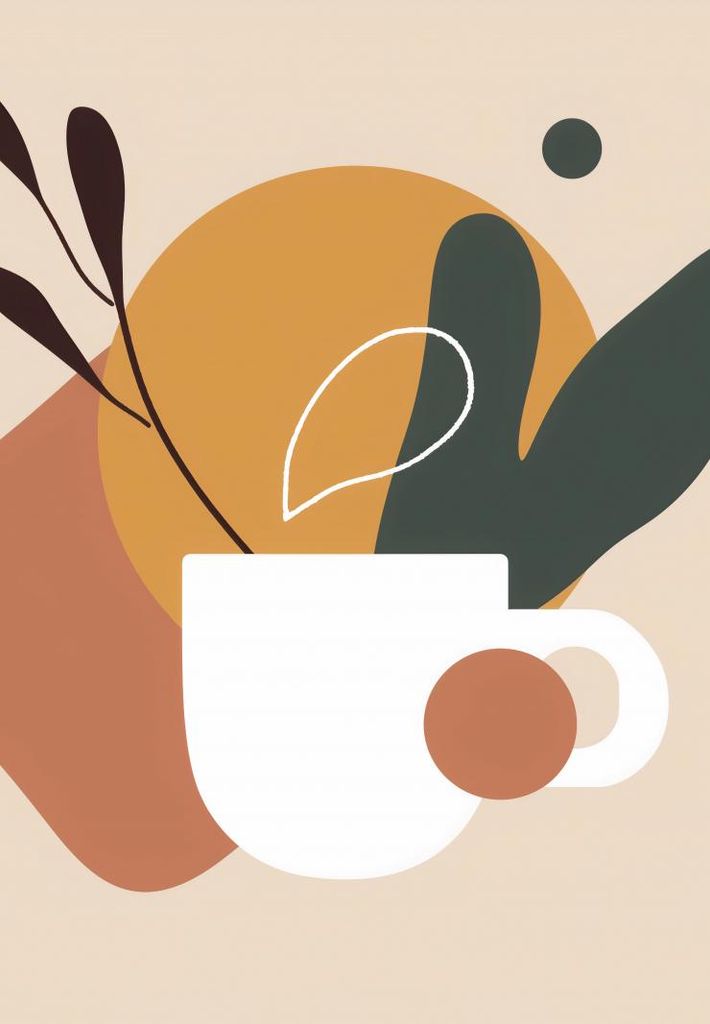 Plakat 68x98cm Morgentasse