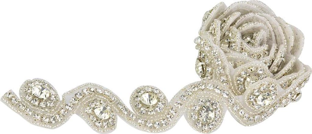 1 Yard S/8 Shape Bridal Crystal Trim Strasskette Kleidung Hochzeit Handarbeit DIY Dekoration(1