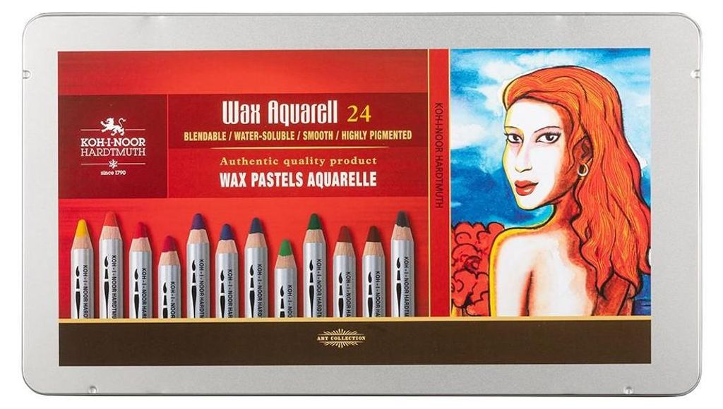Koh-i-noor WAX AQUARELL 8284/24 - akvarelové pastely v Obrázek produktu 