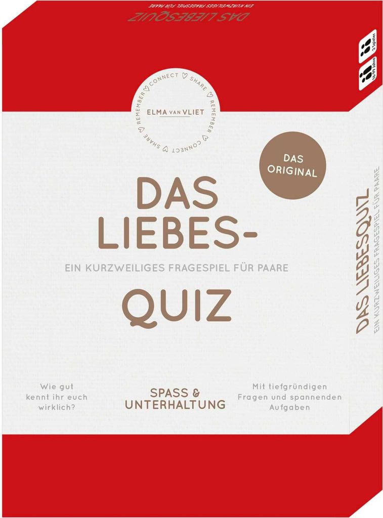 Das Liebesquiz: Ein kurzweiliges Fragespiel für Paare | Für tiefgründige Gespräche | Ideales Geschenk zum Jahrestag, Valentinstag oder zur Hoch...