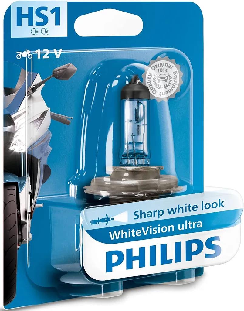 Philips WhiteVision Ultra Moto HS1 35W: Luce Bianca Xenon per Moto
