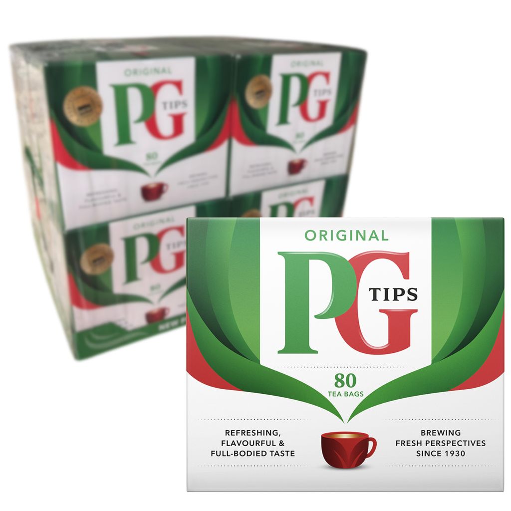 PG Tips - Tè nero originale - 12 x 80 bustine Immagine del prodotto 