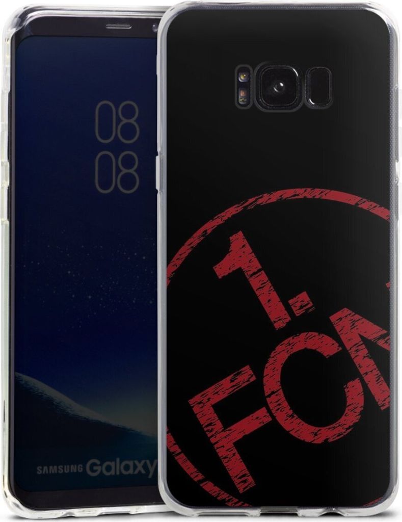 DeinDesign Handyhülle für Samsung Galaxy S8 Plus Silikon Hülle Case Smartphone Schutzhülle 1. FCN Fanartikel Textur
