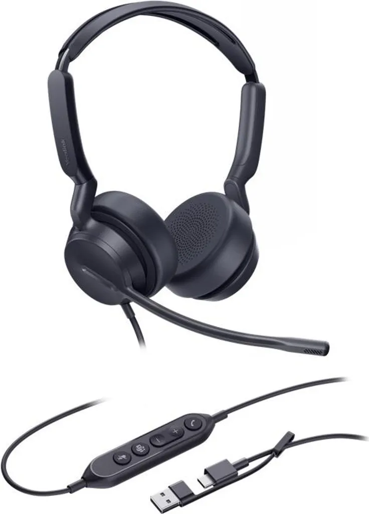 Yealink UH42 Casque USB-C double avec suppression du bruit et son HD
