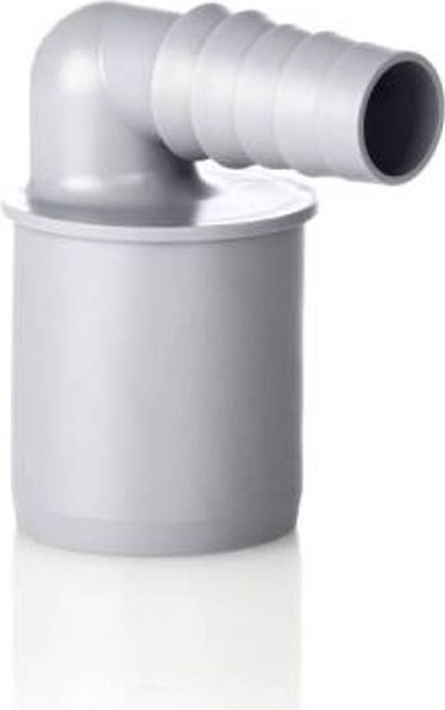 A 90-degree elbow hose connector made of PP plastic.