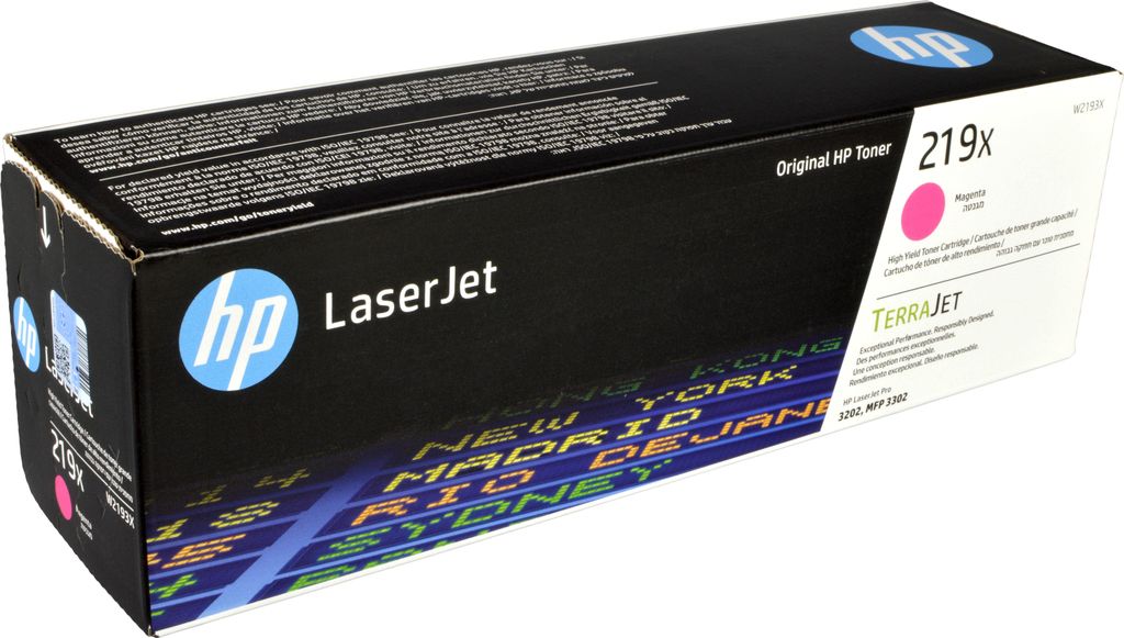 Toner HP W2193X magenta, número de modelo 219X Imagen del producto 
