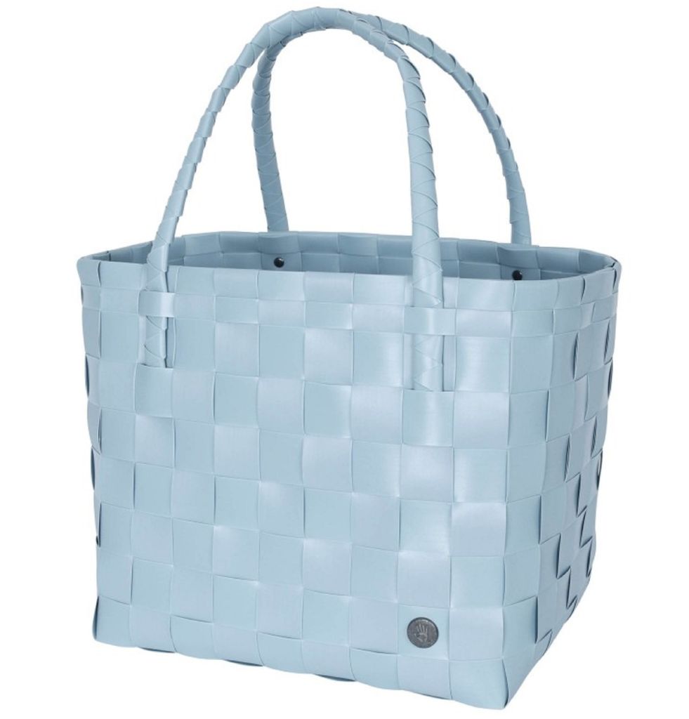 HANDED BY Shopper Paris faded blue blau Tasche Korb Schulter Hand Öko Einkauf
