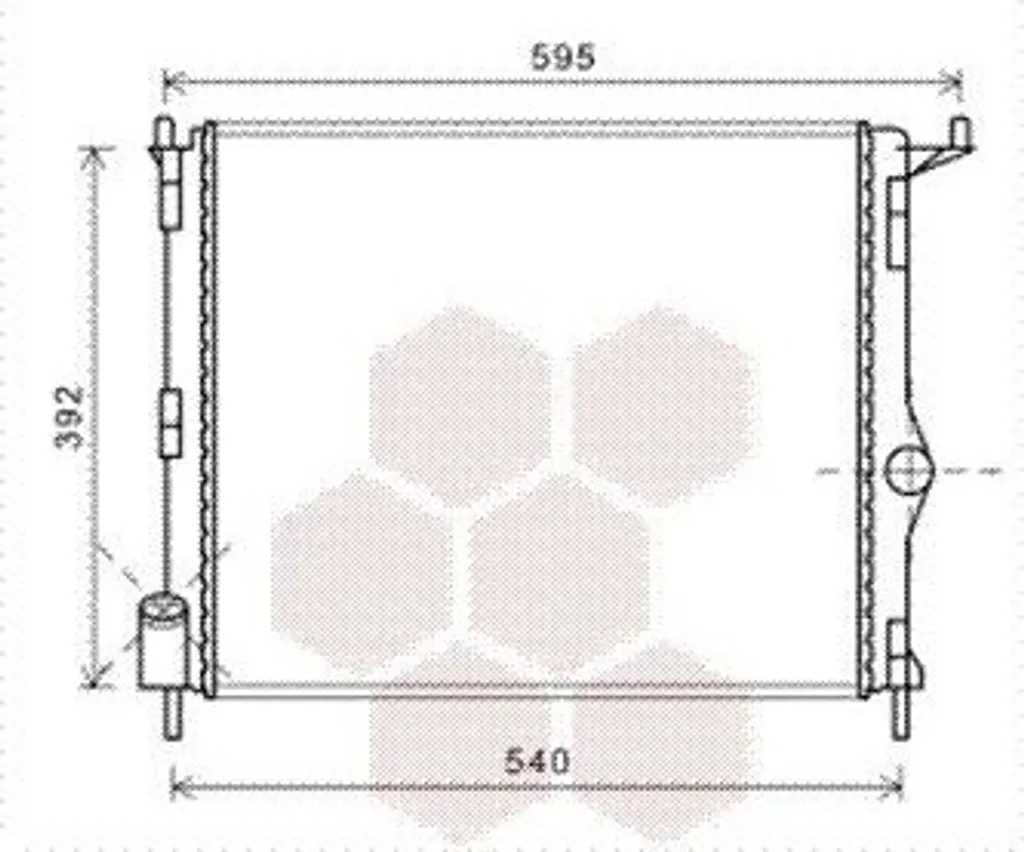 Radiateur de Rechange 43002476 pour Réparation Moteur Dacia et Renault