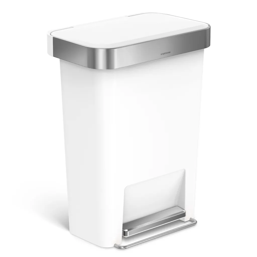 Poubelle 45 Litres Simplehuman Liner Pocket avec Couvercle Silencieux