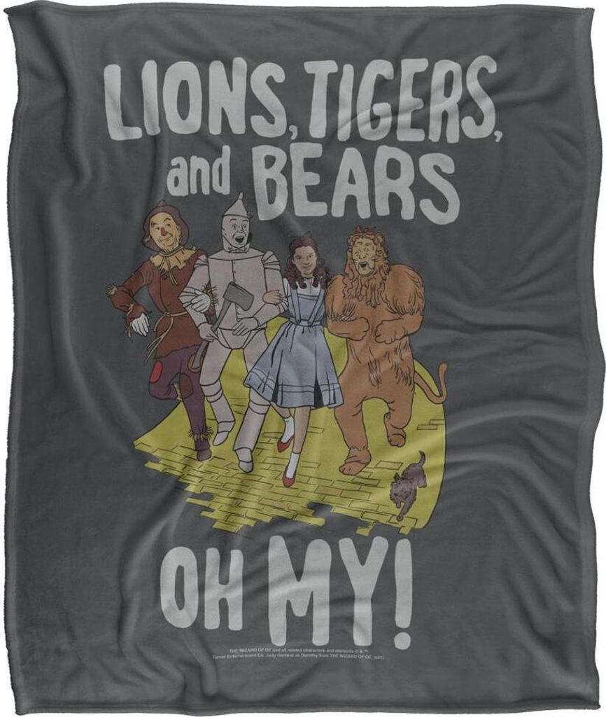 The Wizard Of Oz - Decke "Lions, Tigers, And Bears" TV18957 (Einheitsgröße) (Bunt)