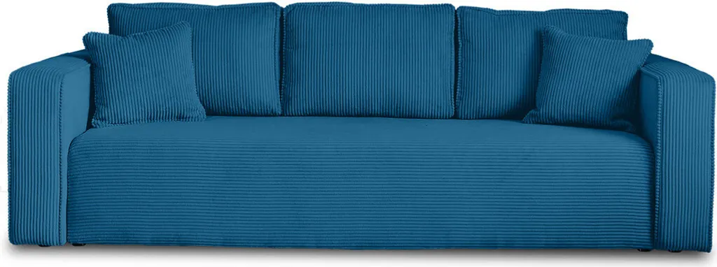Canapé 3 places convertible bleu ardoise idéal pour studio et salon