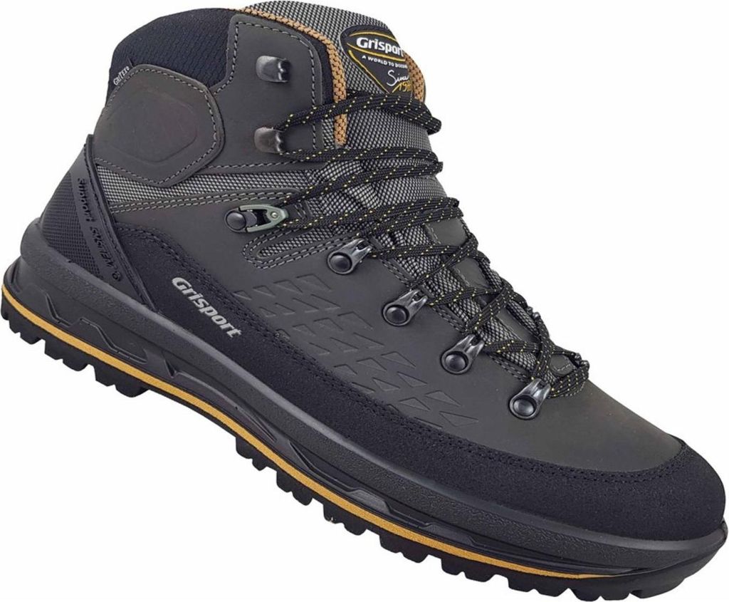 Grisport Herren Vibram-Trekkingstiefel hoch schwarz 43