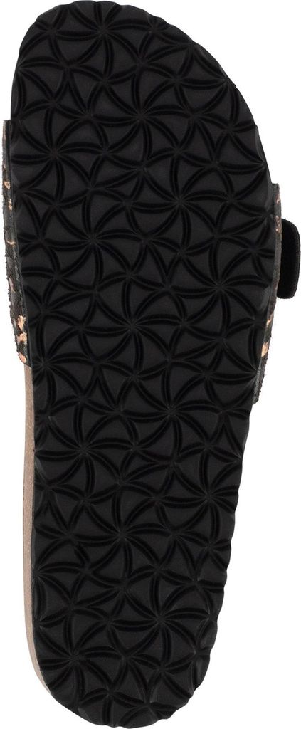 Tamaris Damen Pantolette mit Schnalle und Tieffußbett aus Leder 1-27520-42, Größe:40 EU, Farbe:Schwarz