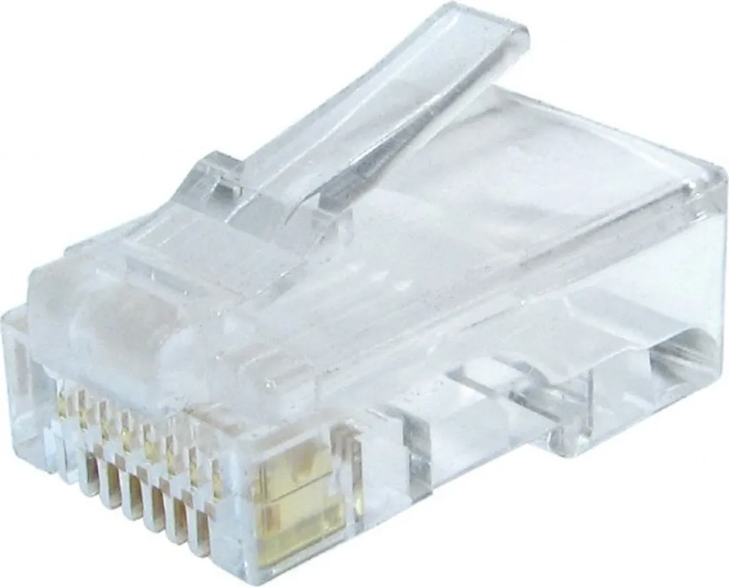 Lot de 50 Fiches RJ45 CAT6 Gembird pour Câble LAN Solide de Haute Qualité