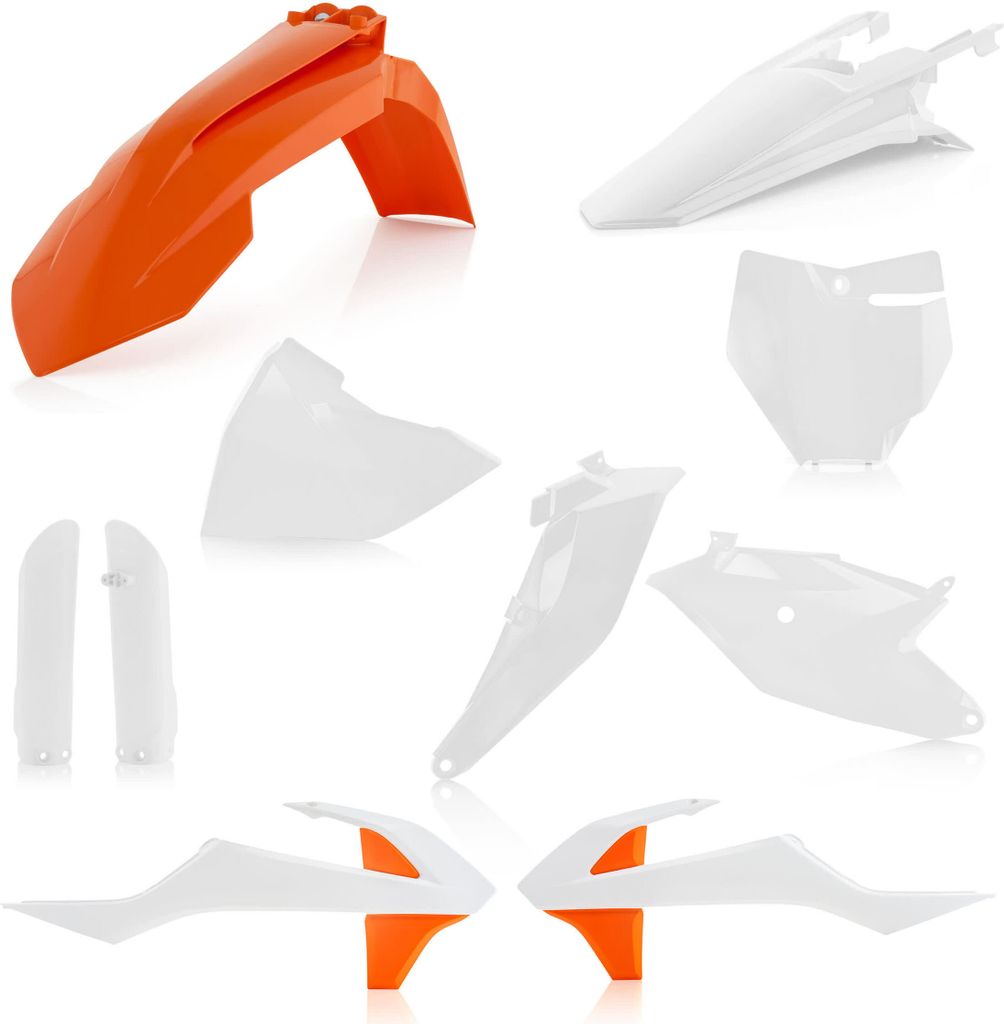 ACERBIS Verkleidungskit 10 Teile 2019 Modell Orange/Weiß